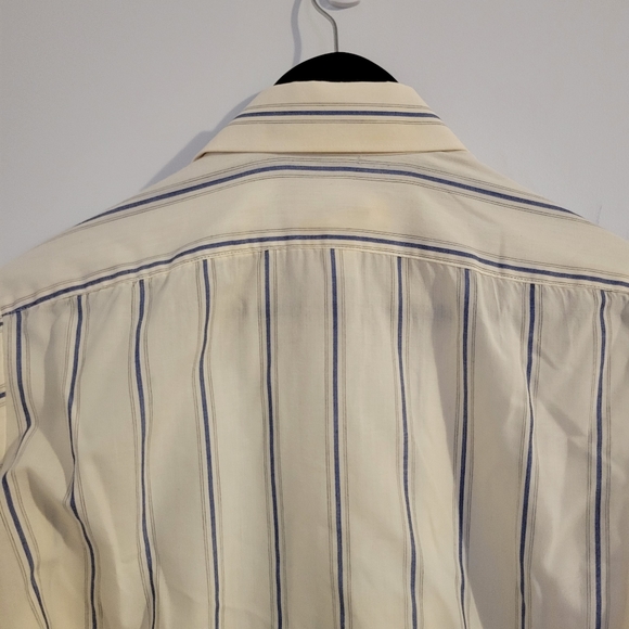 Sears the men's store vintage long sleeve striped button front shirt - Picture 3 of 10